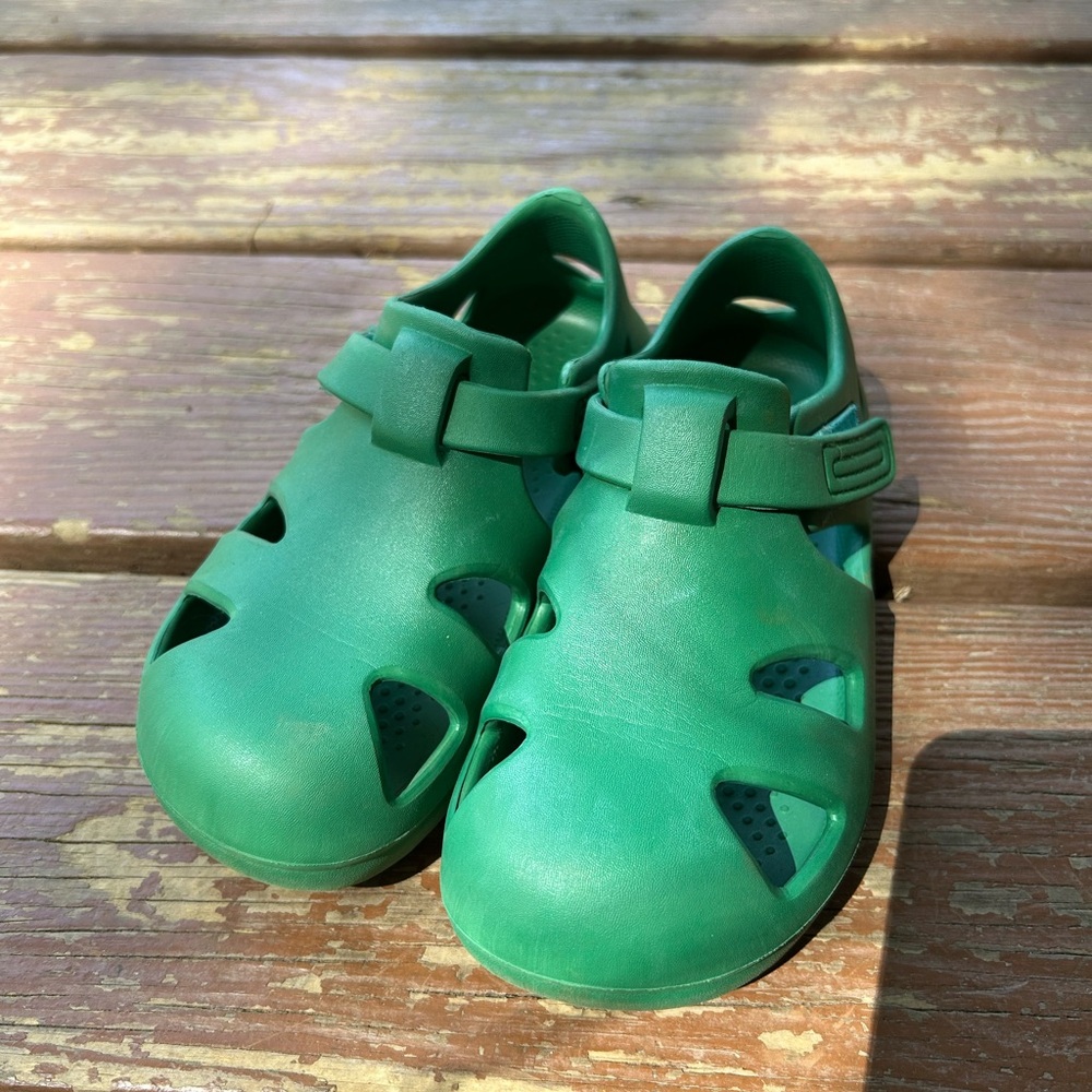 Ten Little Brand Kids/Toddlers Green Sandals
